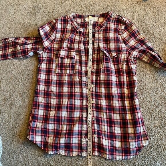 Olive & Oak, fall flannel patterned button down - Picture 10 of 10